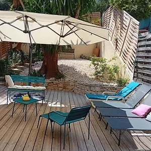 Nice- Gairaut - Jardin Prive- Grand F1 Lumineux-piscine Collective France
